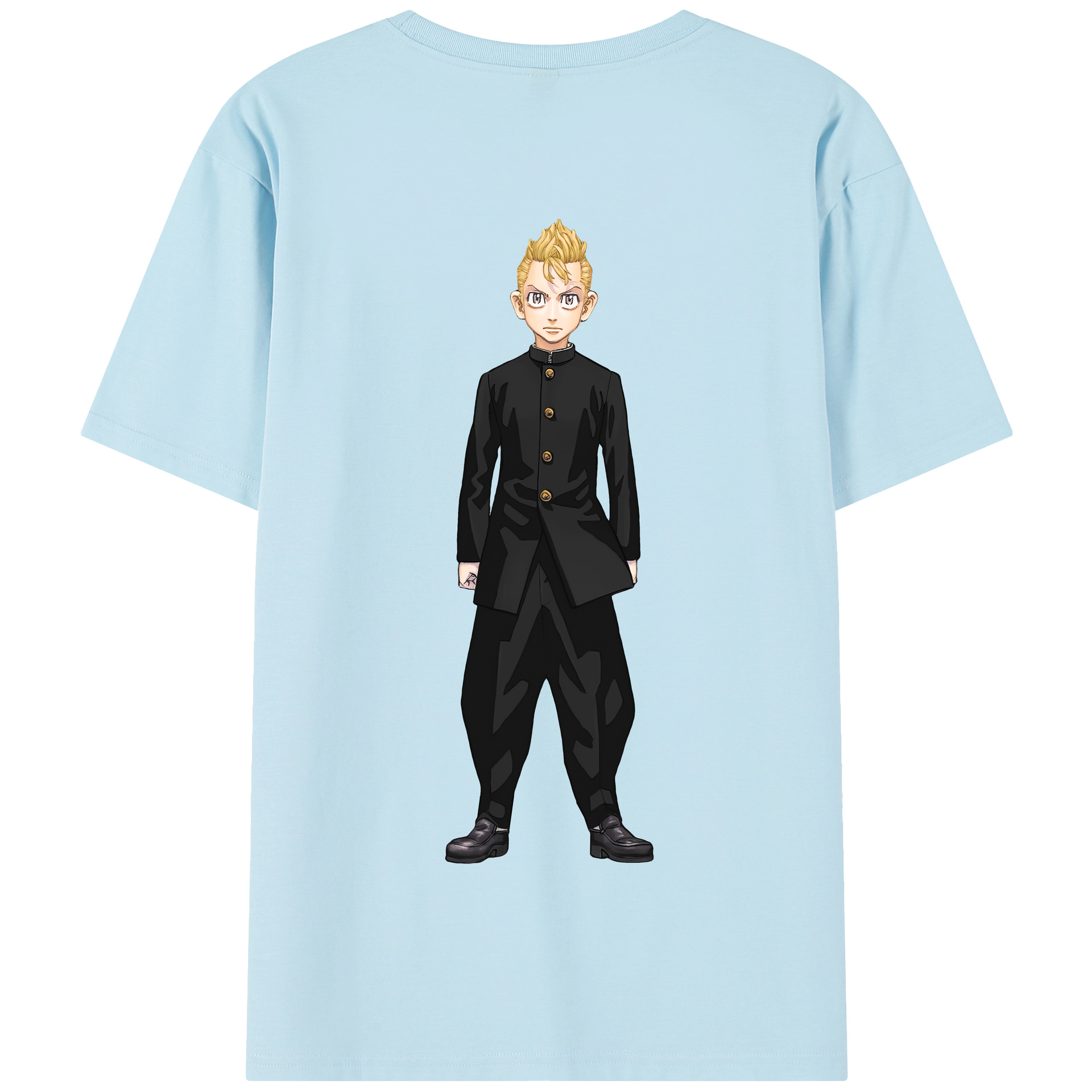 （画像用） 東京リベンジャーズ Tokyo Revengers 綿100％半袖Tシャツ（背面プリント）